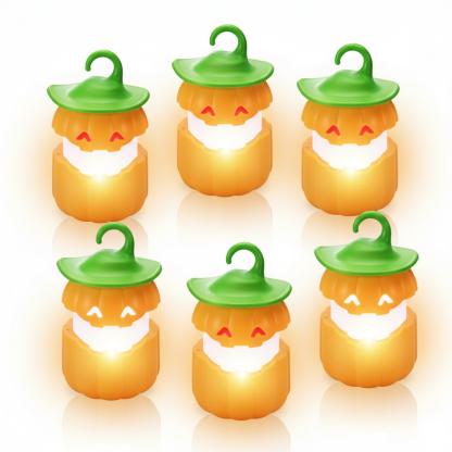 Halloween Pumpkin Lanterns 6 Pack Jack O Lantern Party Lights