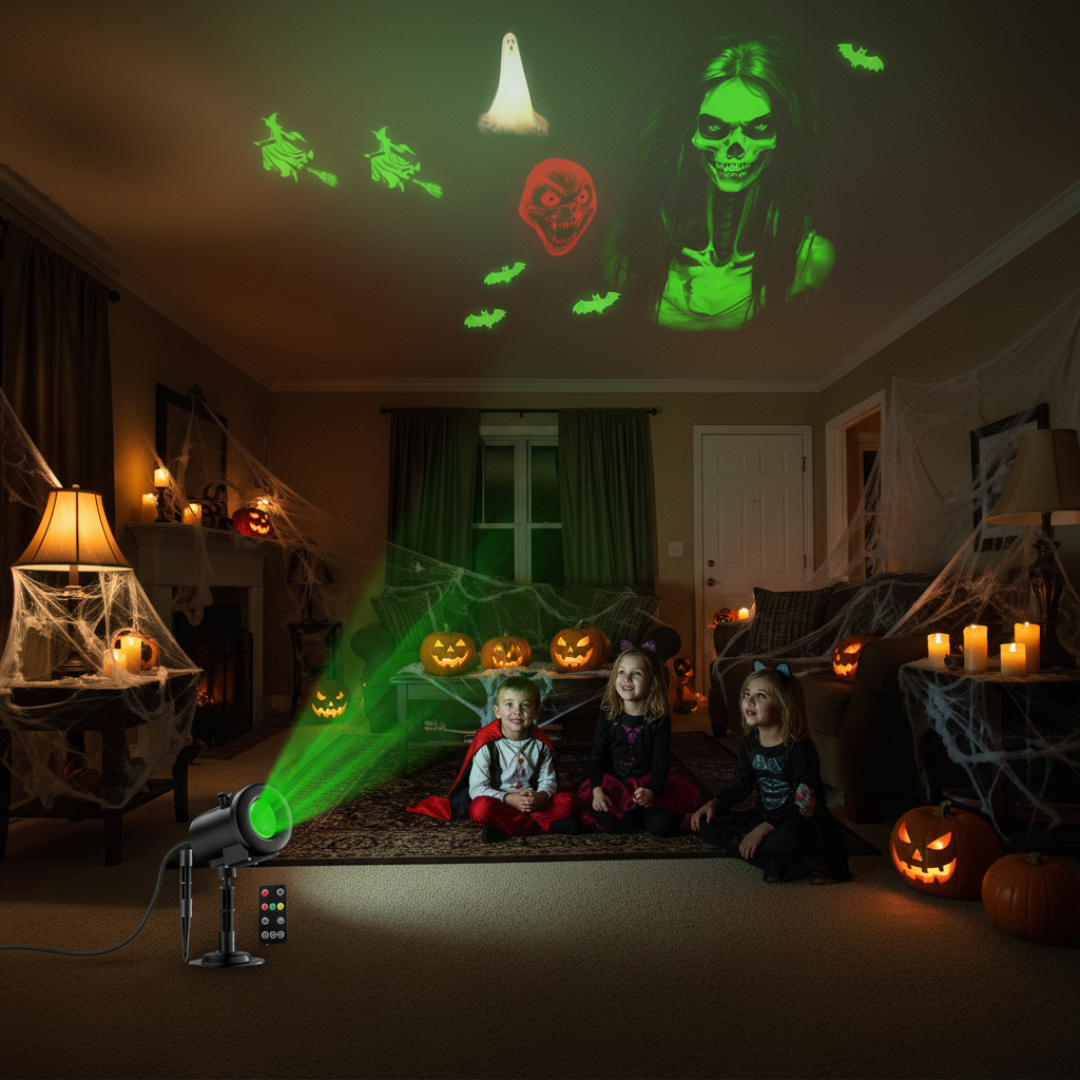 12 in 1 Dynamic Halloween Projection Lamp