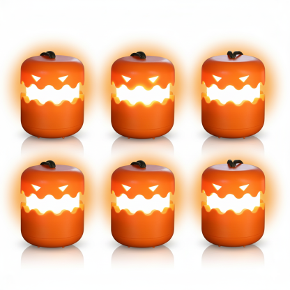 Halloween Pumpkin Lanterns 6 Pack Jack O Lantern Party Lights