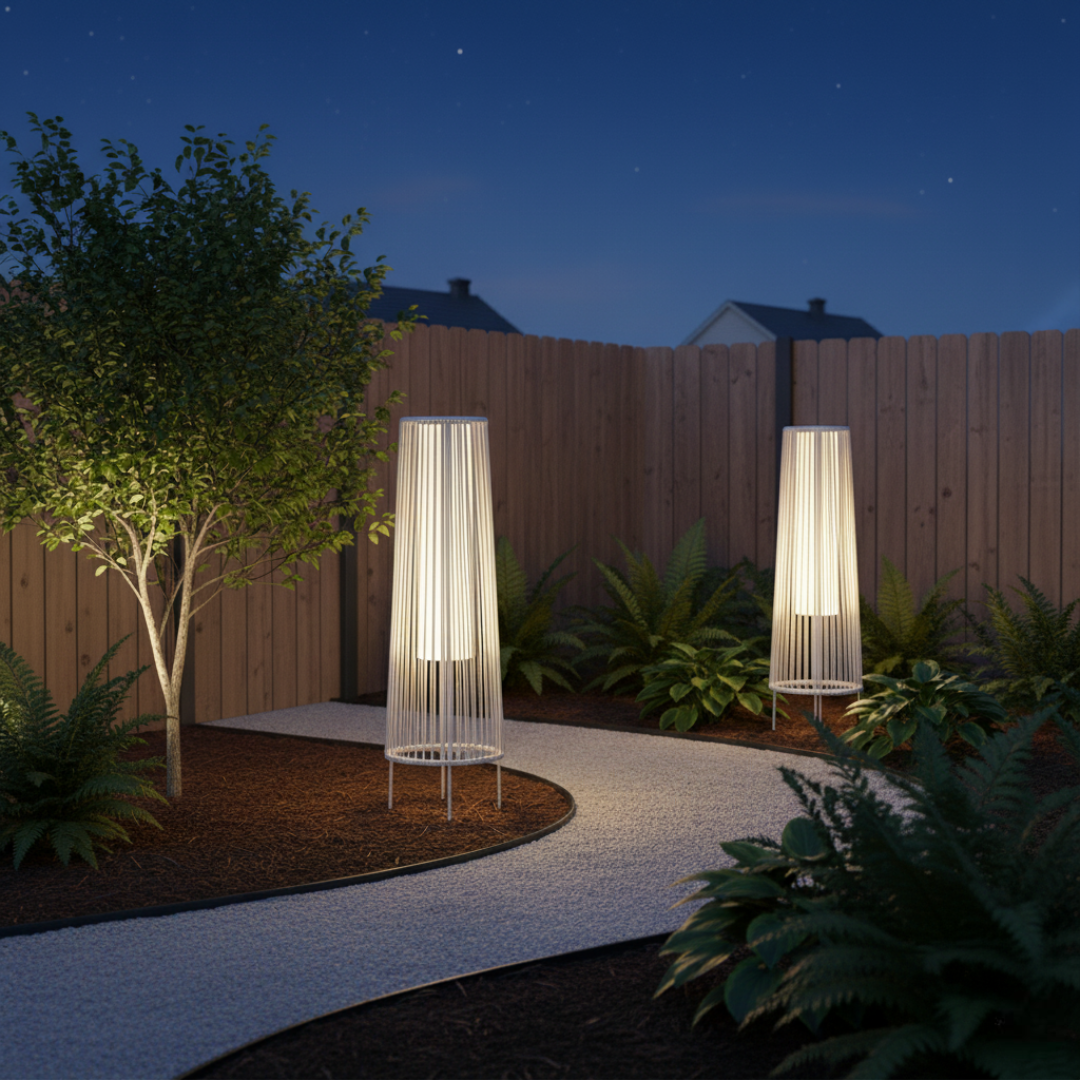 2 Pack Of Grand patio Outdoor Floor Solar Light