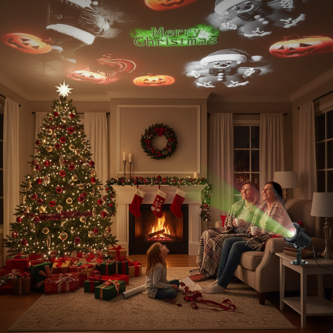 12 in 1 Halloween Outdoor Projection Lights