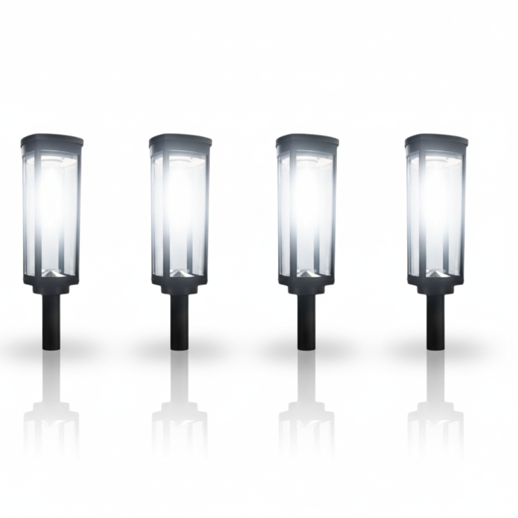 Bright Solar Pathway Lights Outdoor 8 Pack Waterproof Garden Lamps