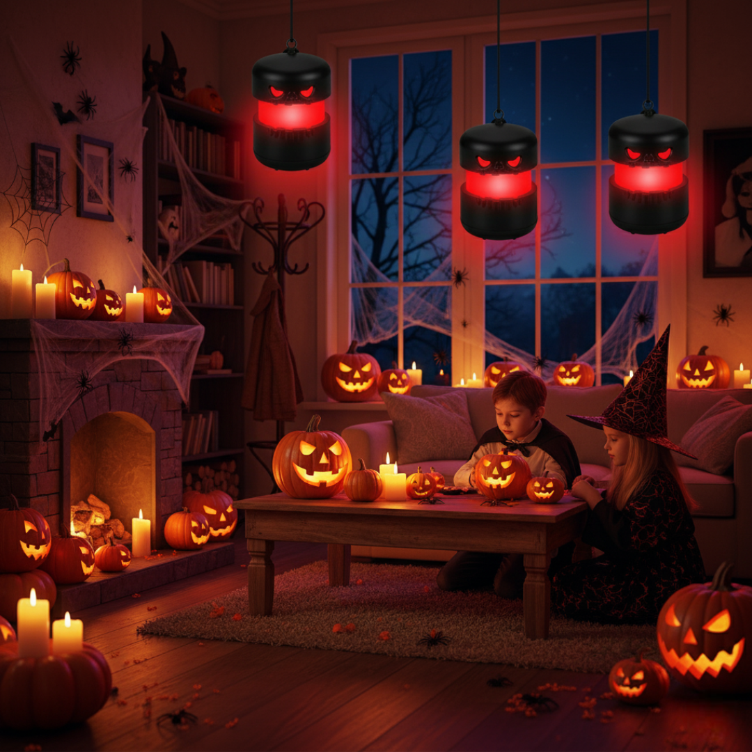 Halloween Pumpkin Lanterns 3 Pack Jack O Lantern Party Lights