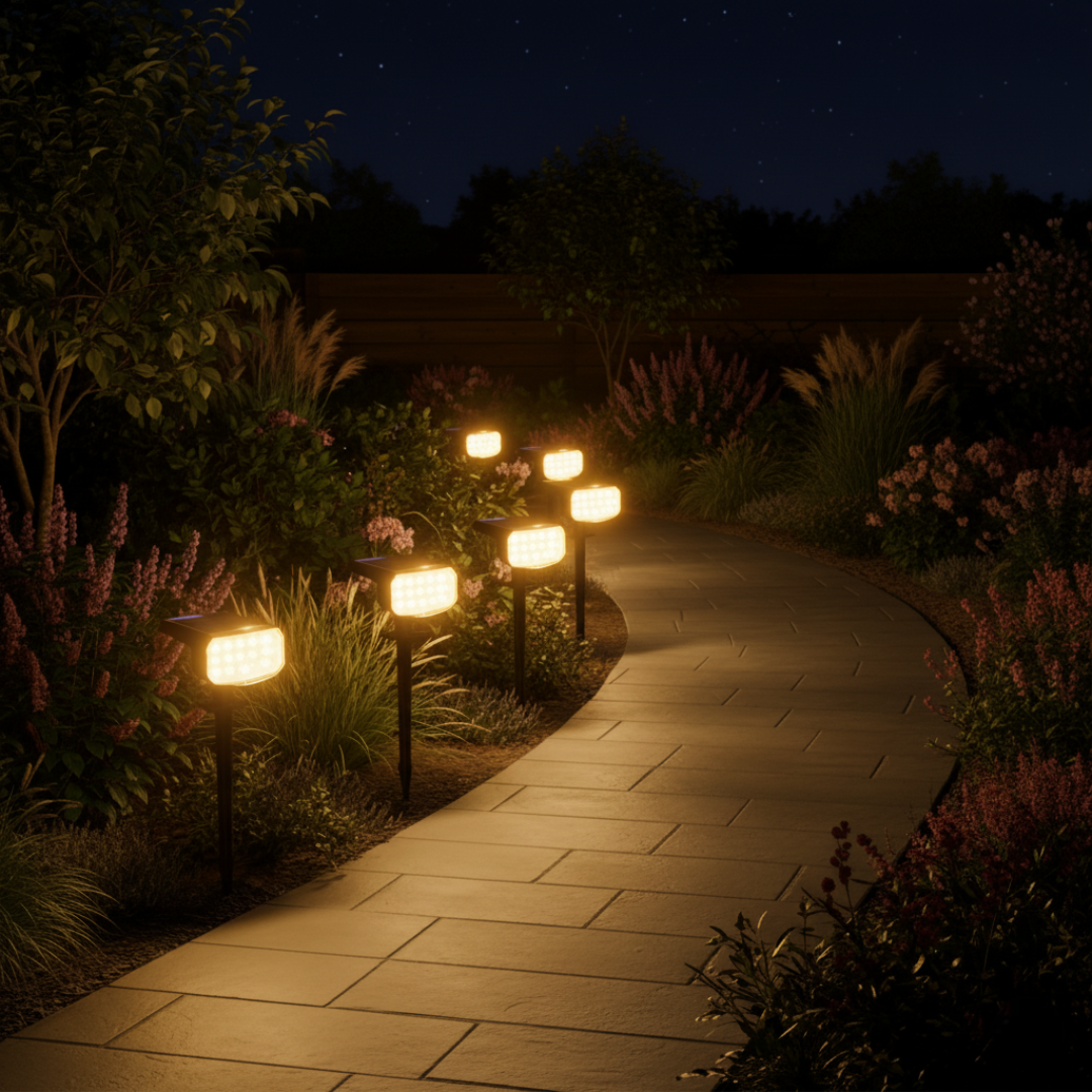 Solar Spot Lights Outdoor Waterproof 4 Pack