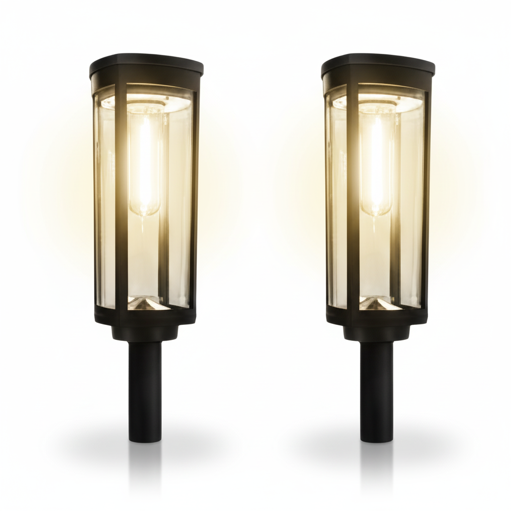 Bright Solar Pathway Lights Outdoor 8 Pack Waterproof Garden Lamps