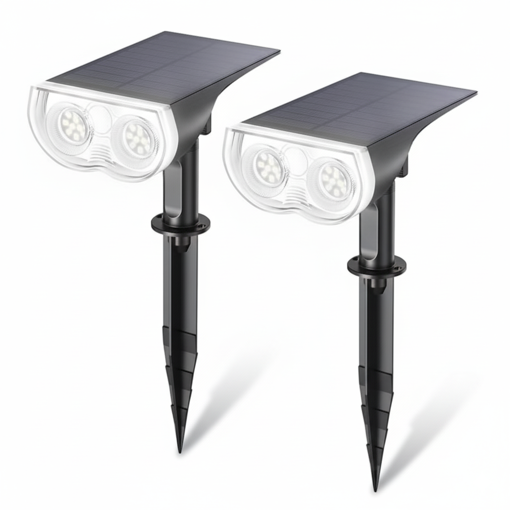 RGB Halloween Solar Lights Outdoor 2 Pack Waterproof Spotlights