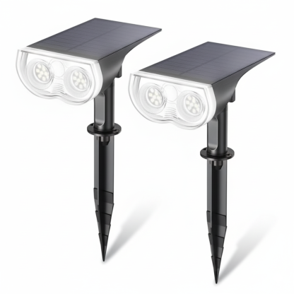 RGB Halloween Solar Lights Outdoor 2 Pack Waterproof Spotlights