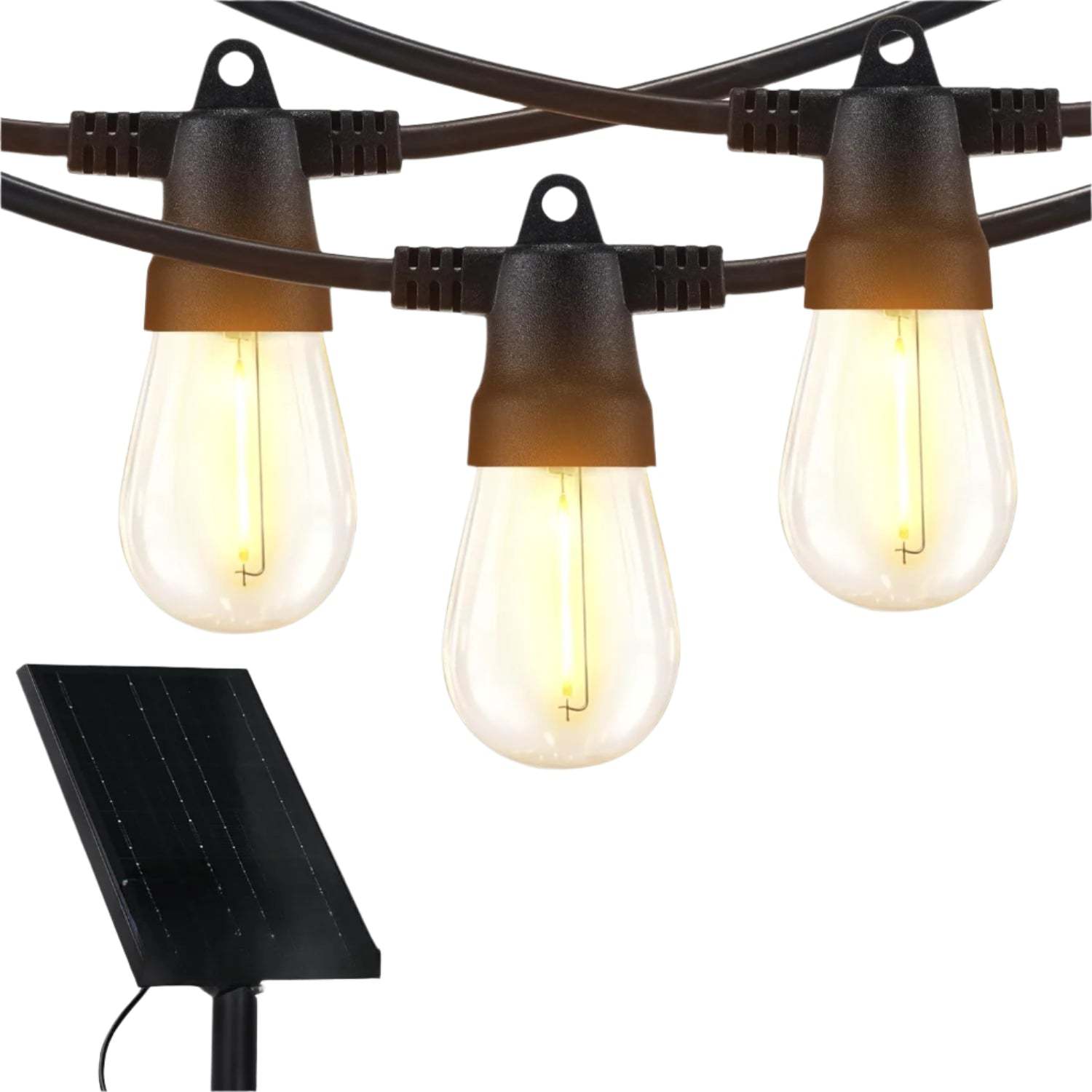 Solar Outdoor LED String Lights With Remote-Solar Flame Torch