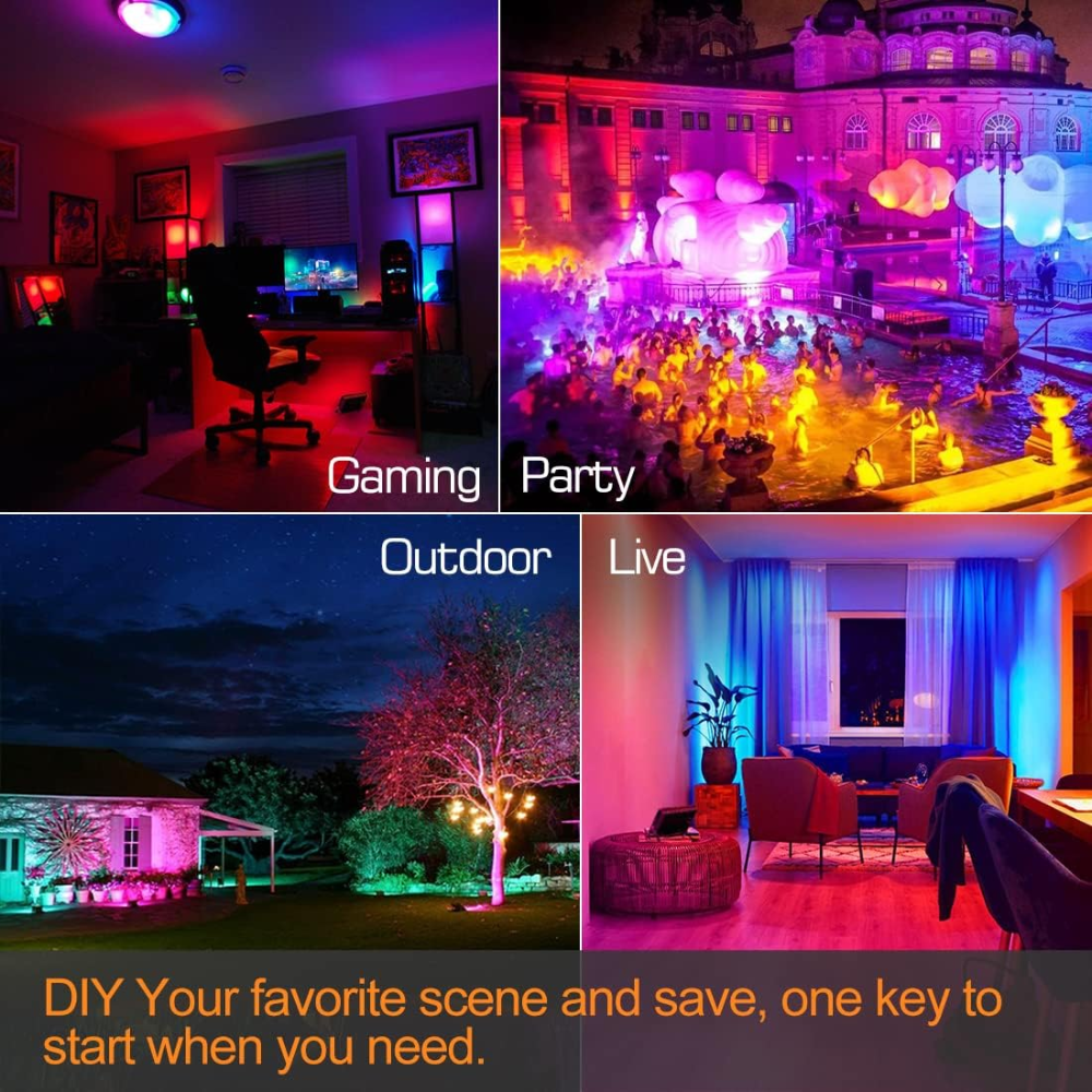 RGBW Smart 30W LED Flood Outdoor Lights