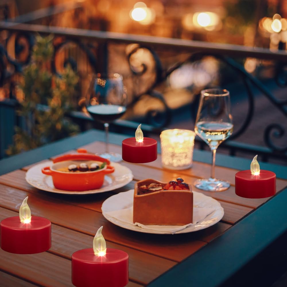 Battery Operated LED Tea Lights With Remote Control