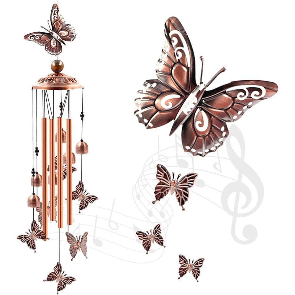 Retro Bird Wind Chime-Solar Flame Torch