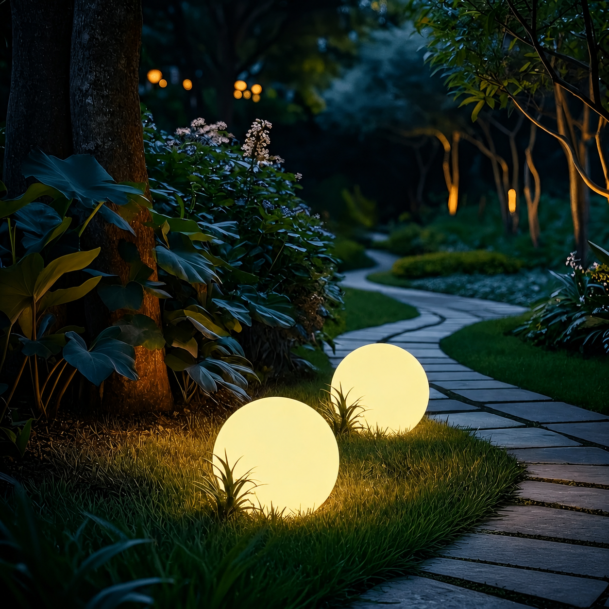 Solar Globe Garden Lights With 16 Colors And 8 Brightness Levels