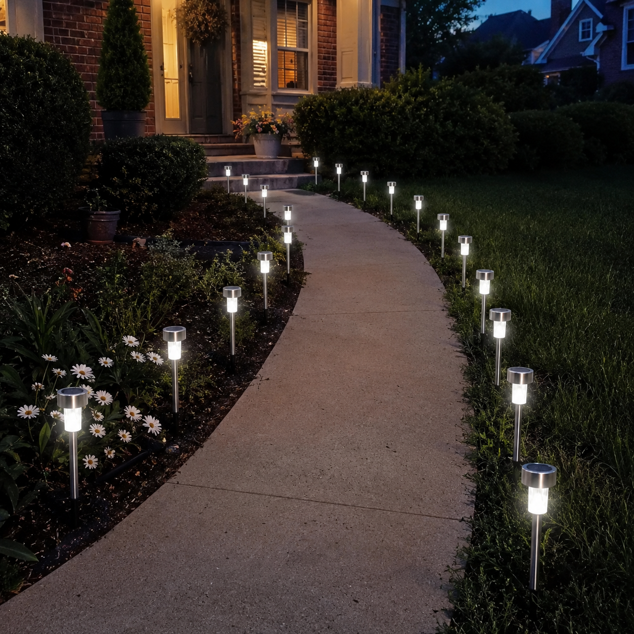 Outdoor Solar Pathway Lights For Garden Walkways