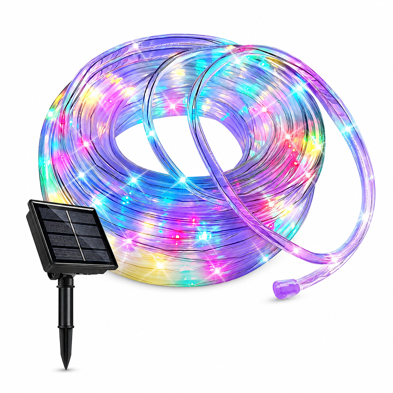 Outdoor Solar Rope Lights With Eight Lighting Modes