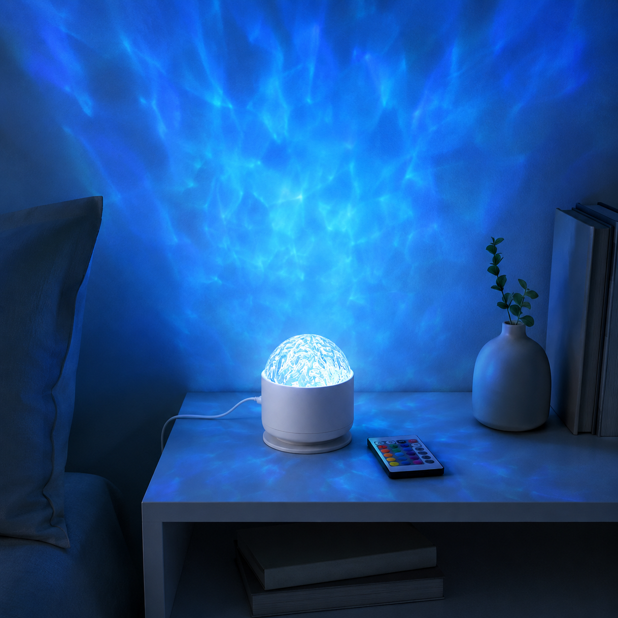 2 In 1 Projector Light With 16 Dynamic Colors And Remote Control