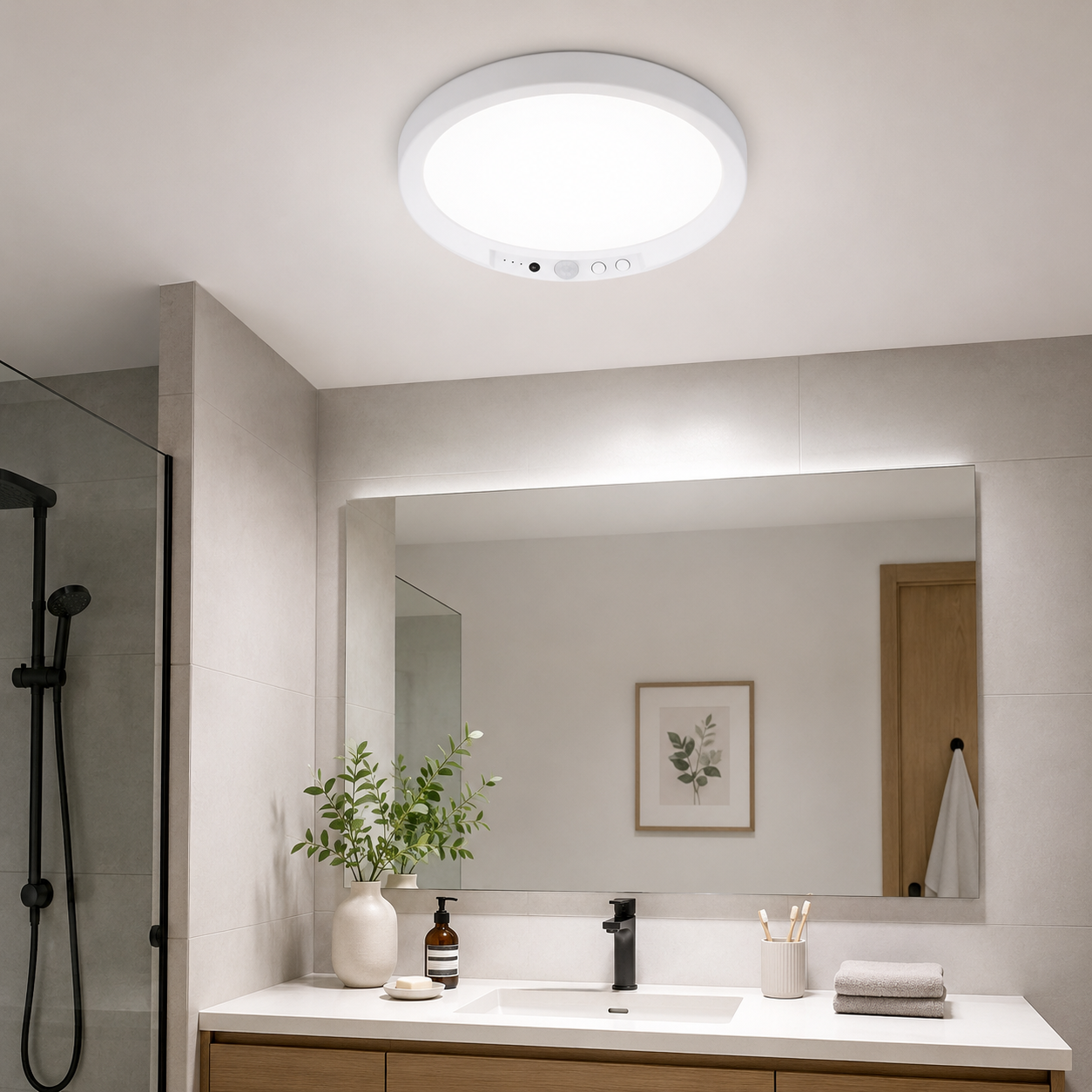Rechargeable Motion Sensor 3 Color Modes Magnetic LED Ceiling Lights