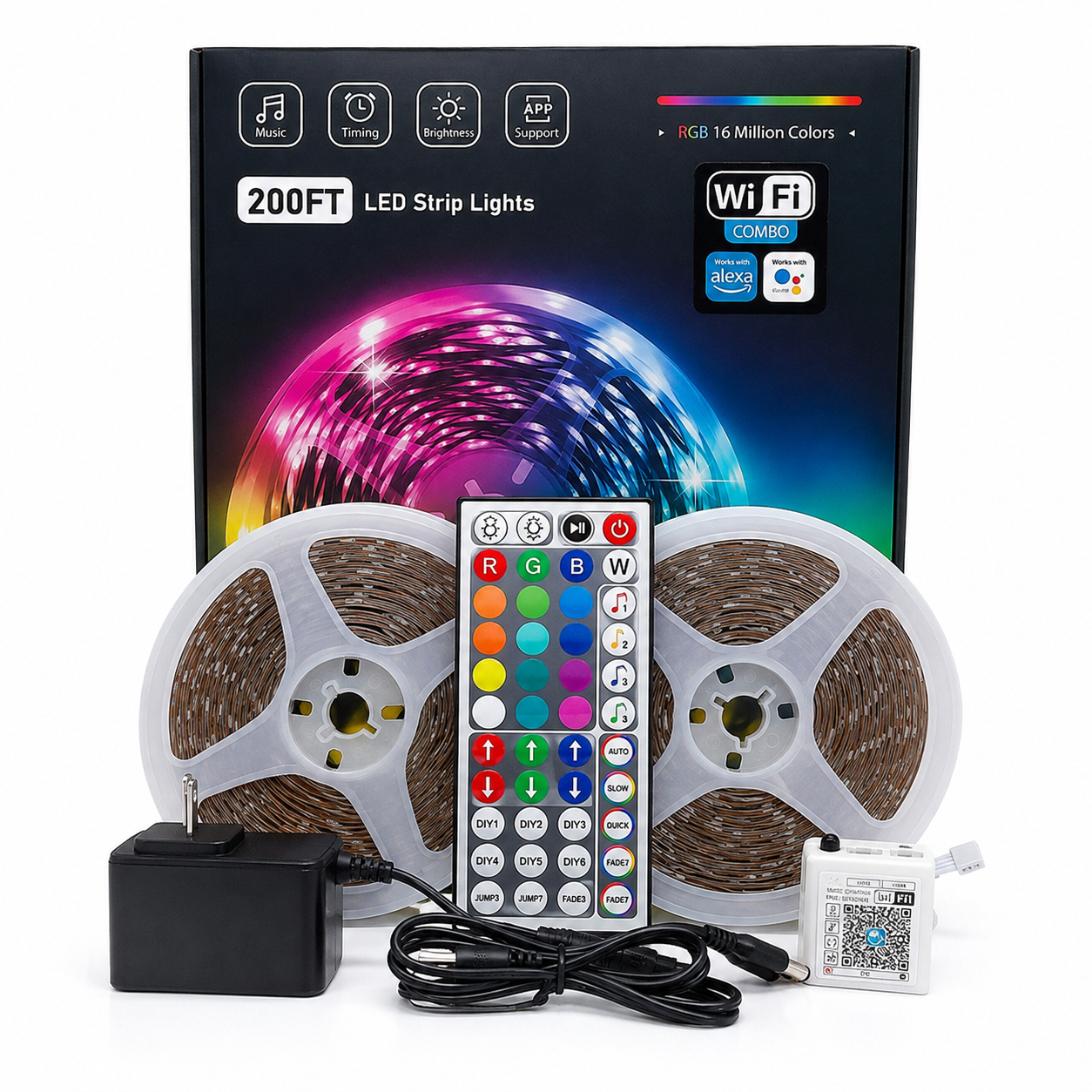 WiFi LED Strip Lights For Ambient Room Lighting