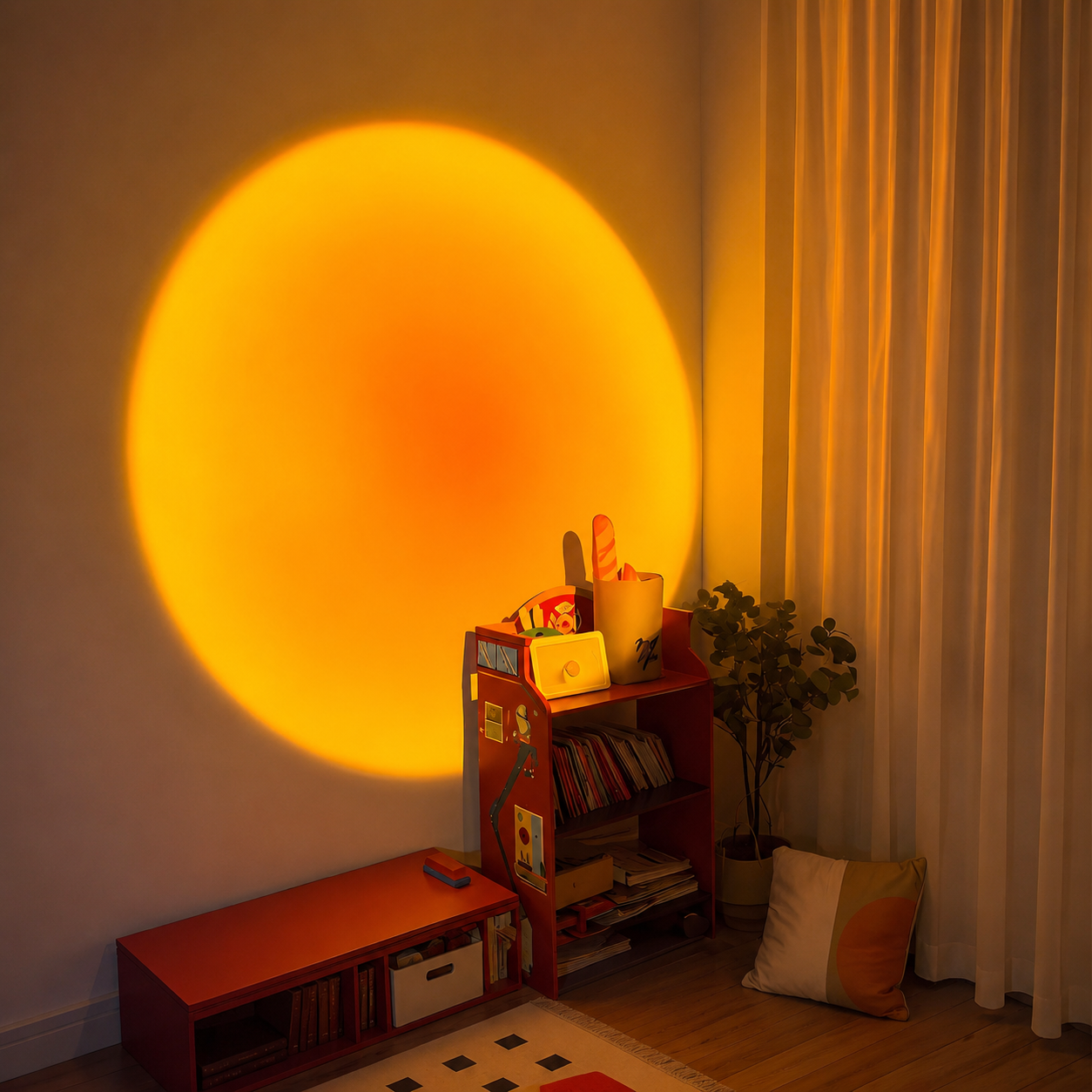 USB Powered Sunset Projection Lamp For Bedroom