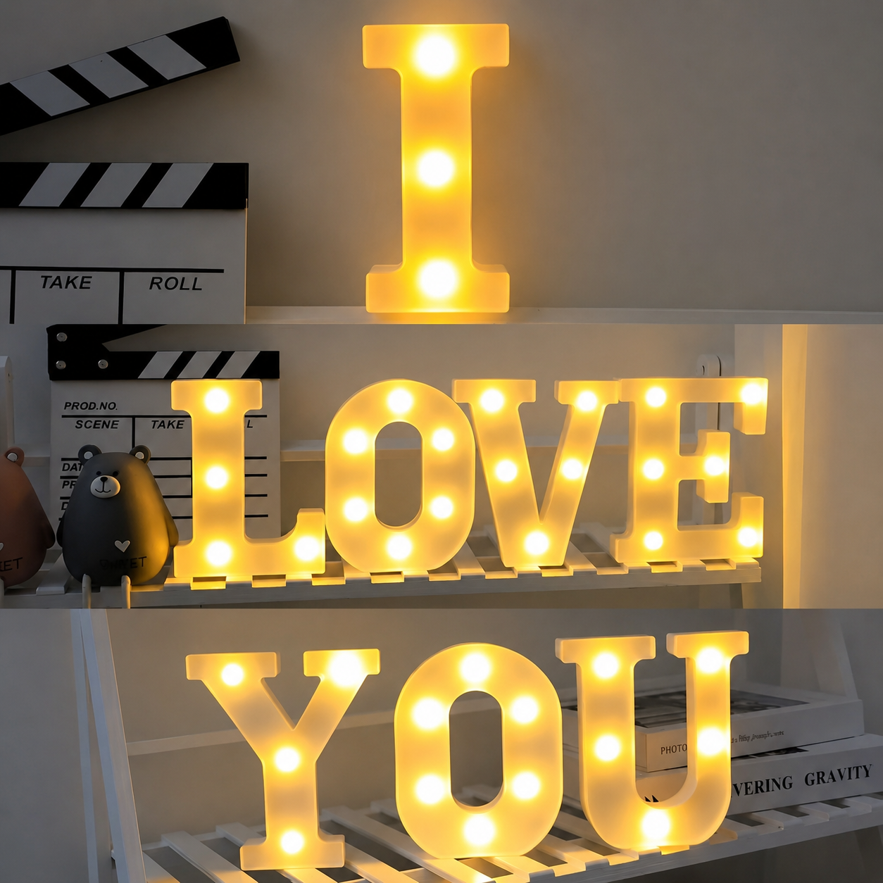 Illuminated English Letter Lamp For Parties And Weddings
