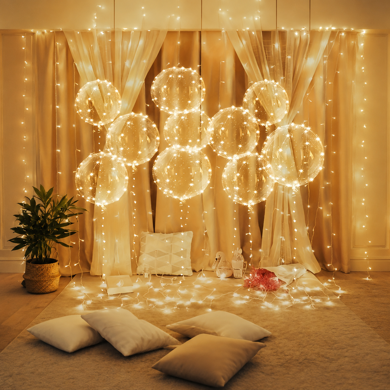 Floating Wave Balloons For Wedding Party Indoor Outdoor