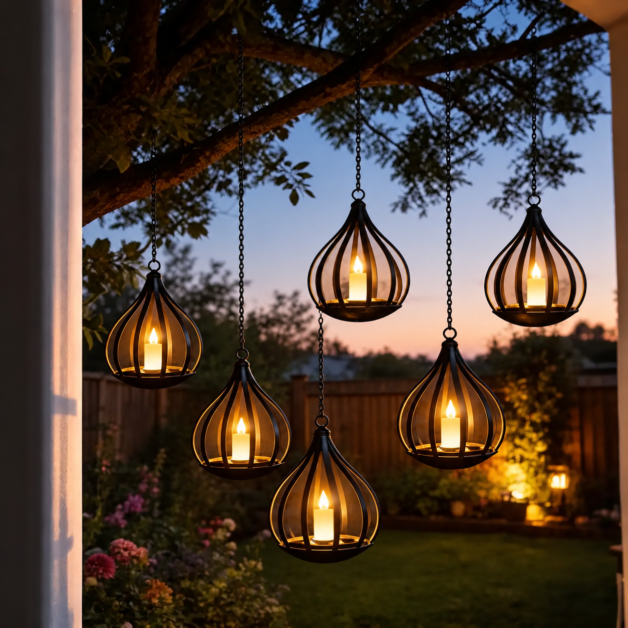 IP65 Weatherproof Solar Powered Flameless Flickering Candle Lights
