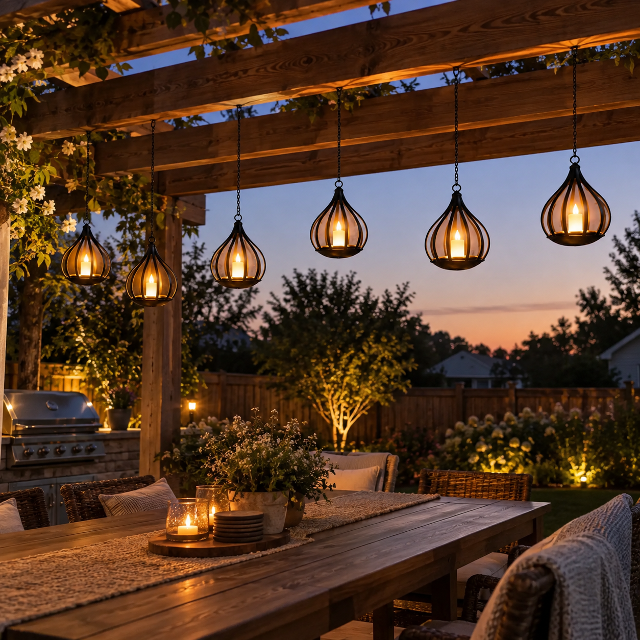 IP65 Weatherproof Solar Powered Flameless Flickering Candle Lights