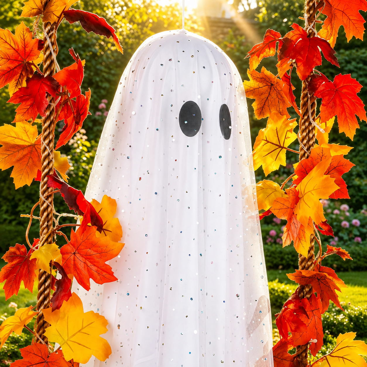 Halloween Figure With String Lights And Remote Control For Indoor Table Decor