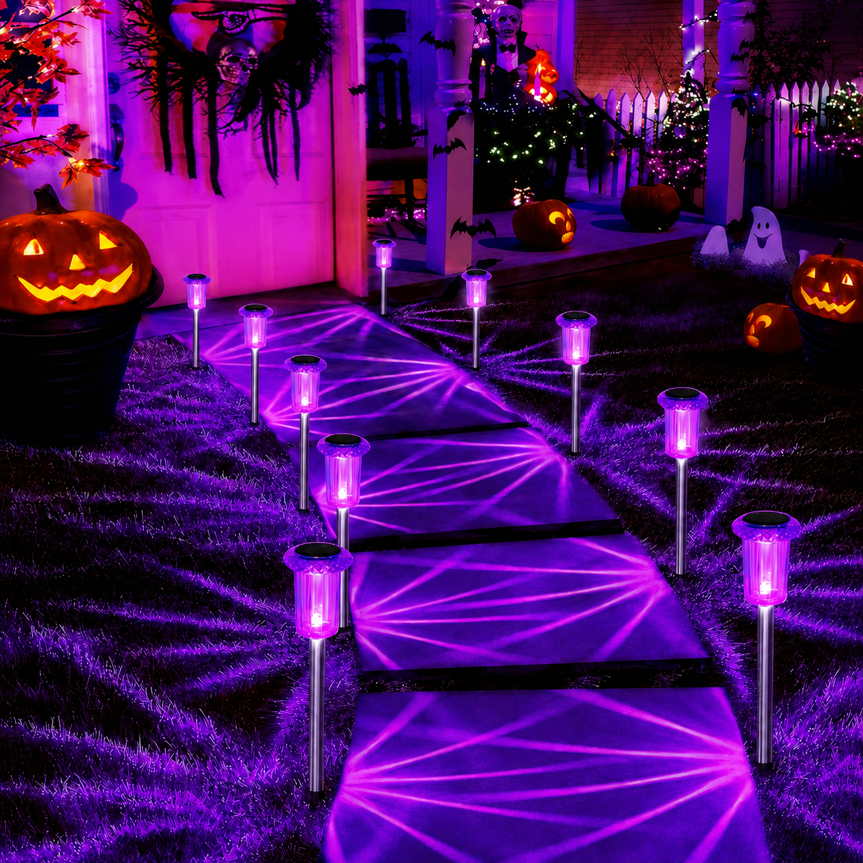 Outdoor Solar Halloween Garden Lights for Pathway and Lawn Decor