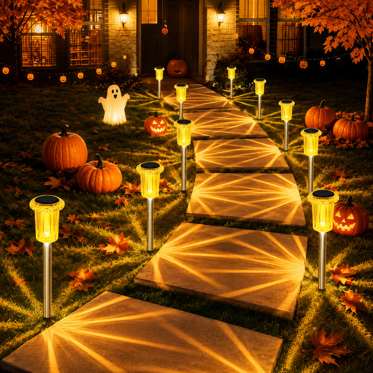 Outdoor Solar Halloween Garden Lights for Pathway and Lawn Decor