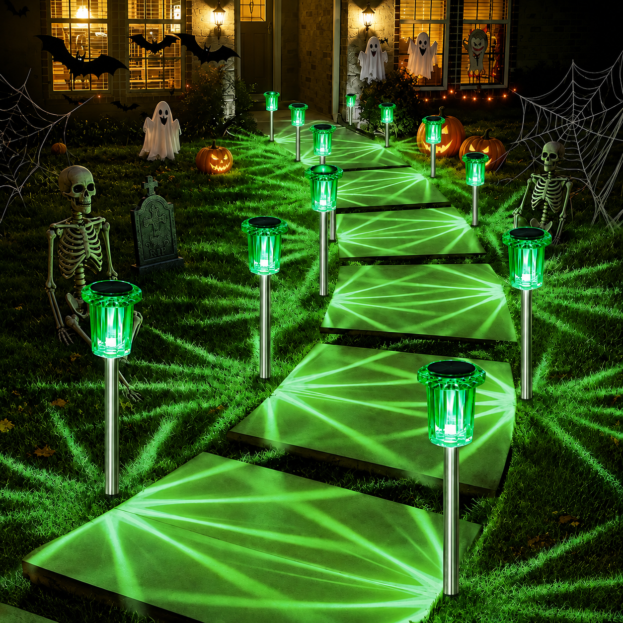 Outdoor Solar Halloween Garden Lights for Pathway and Lawn Decor
