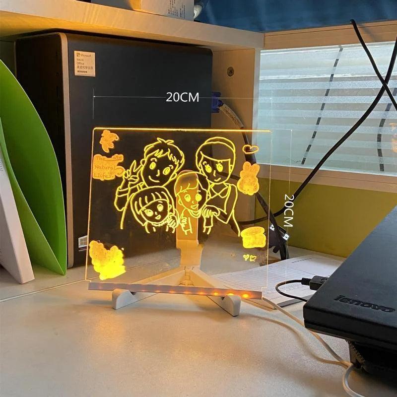 Children's LED Note Board with Colors - Solar Flame Torch
