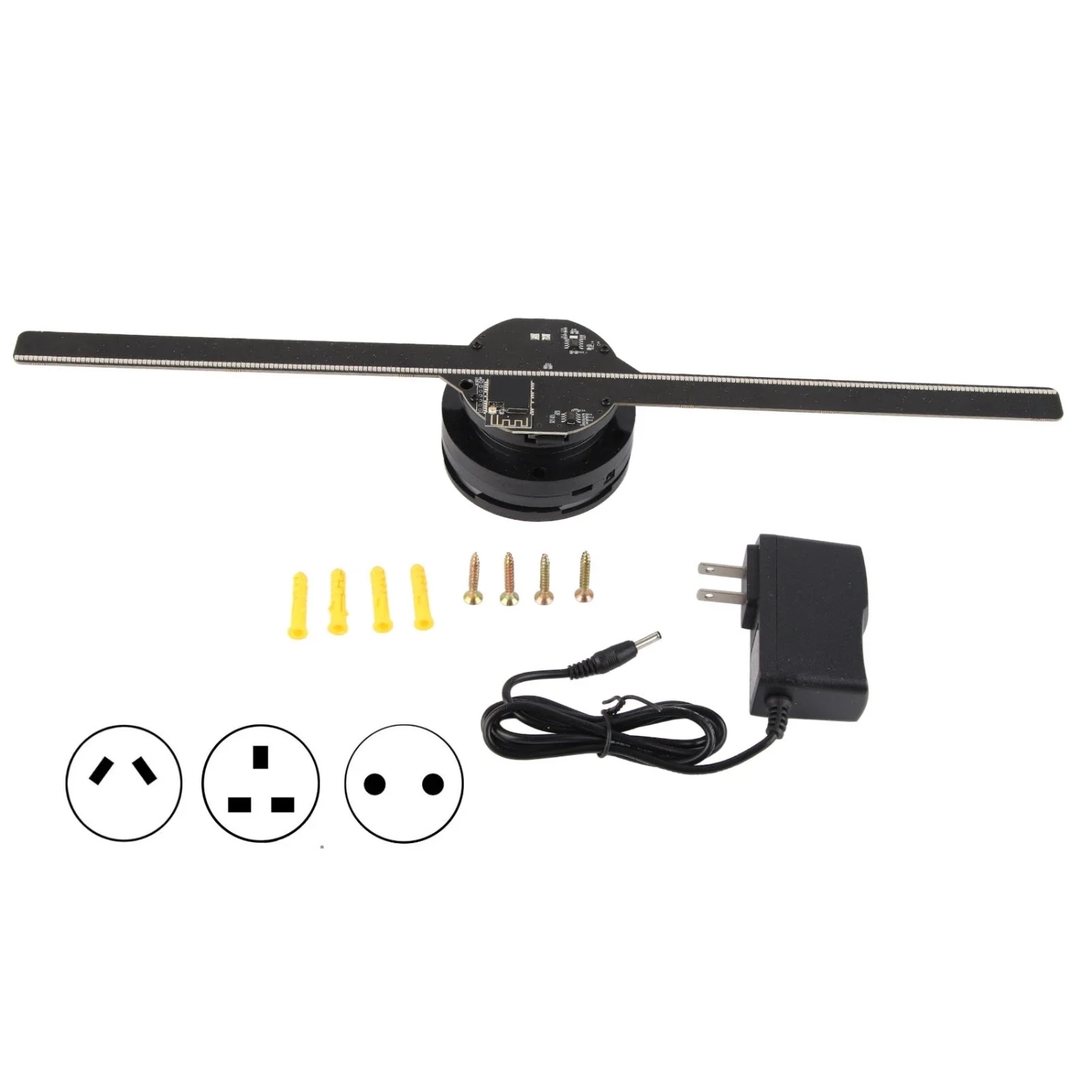 Christmas 360 Degree Rotatable LED Hologram Fan