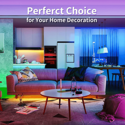 Color Changing LED Strip Lights - Solar Flame Torch