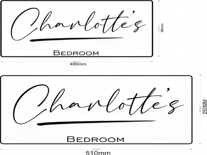 Personalized Handmade LED Illuminated Mirror Sign Light Up Bedroom Name Display - Solar Flame Torch