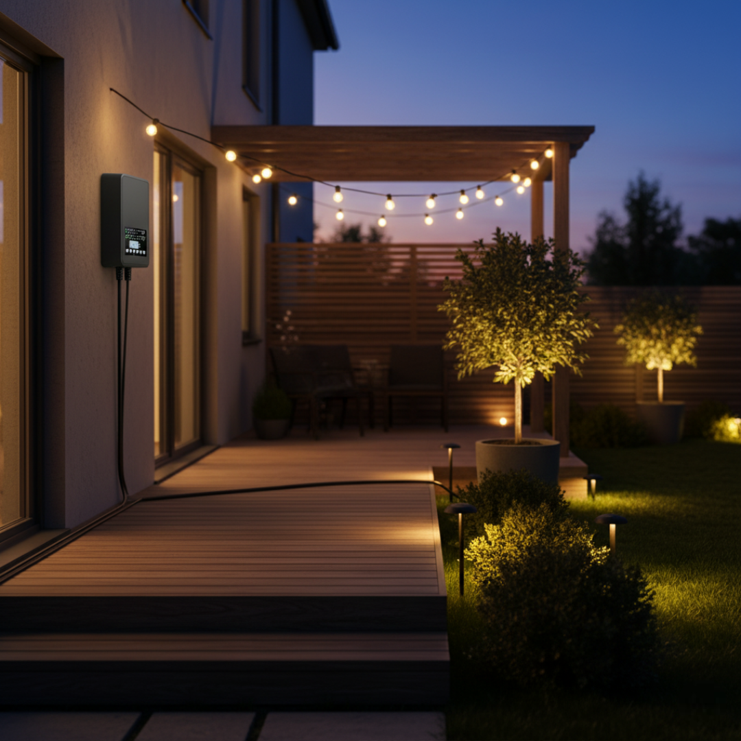 Landscape Lighting Transformer with 2 Control Outputs