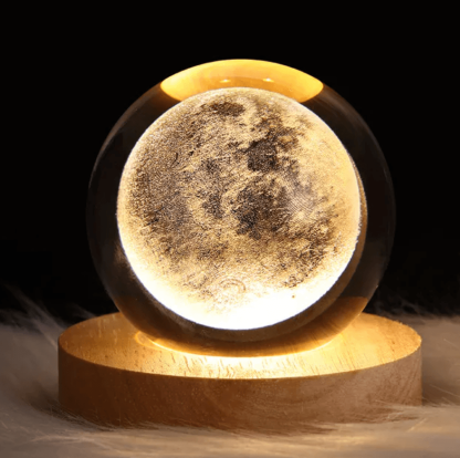 Gorgeous Crystal Ball Nightlight Decoration - Solar Flame Torch