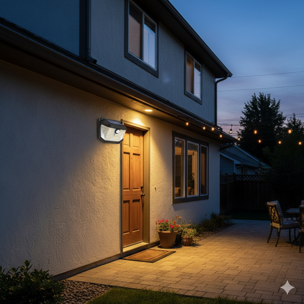 Super Bright 178 LEDs Motion Sensor Wall Light