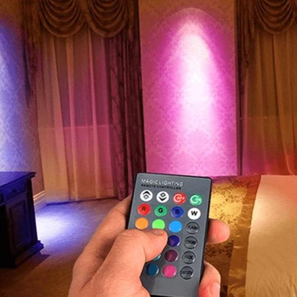 RGB Remote LED Bulb-Solar Flame Torch