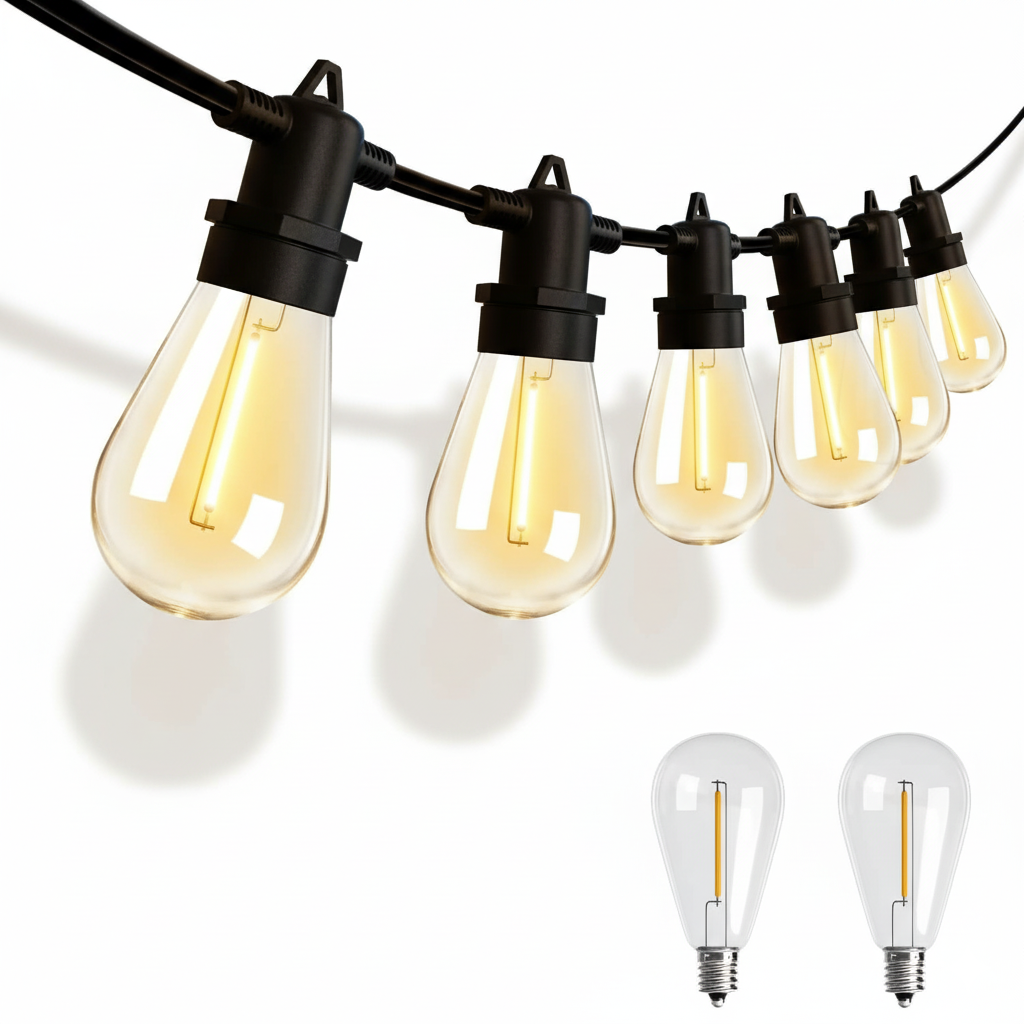 Heavy Duty And Weatherproof Strand Commercial Grade Patio Lights