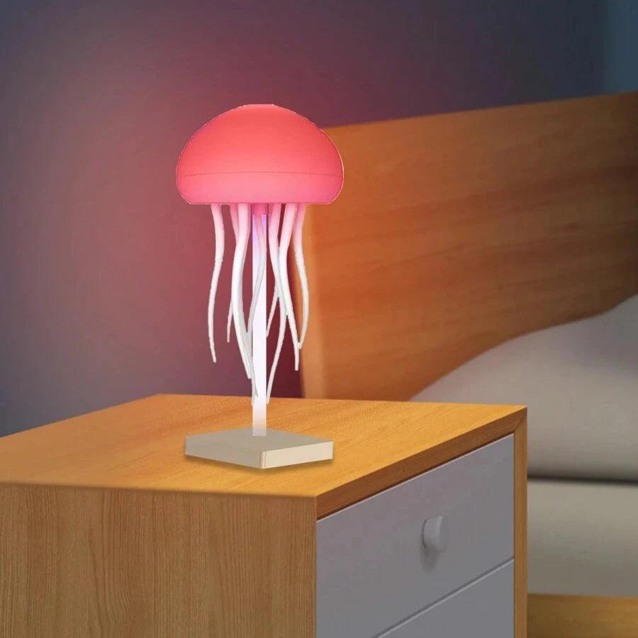 Jellyfish Design LED Lamp – Soothing Ambient Light for Any Room-Solar Flame Torch