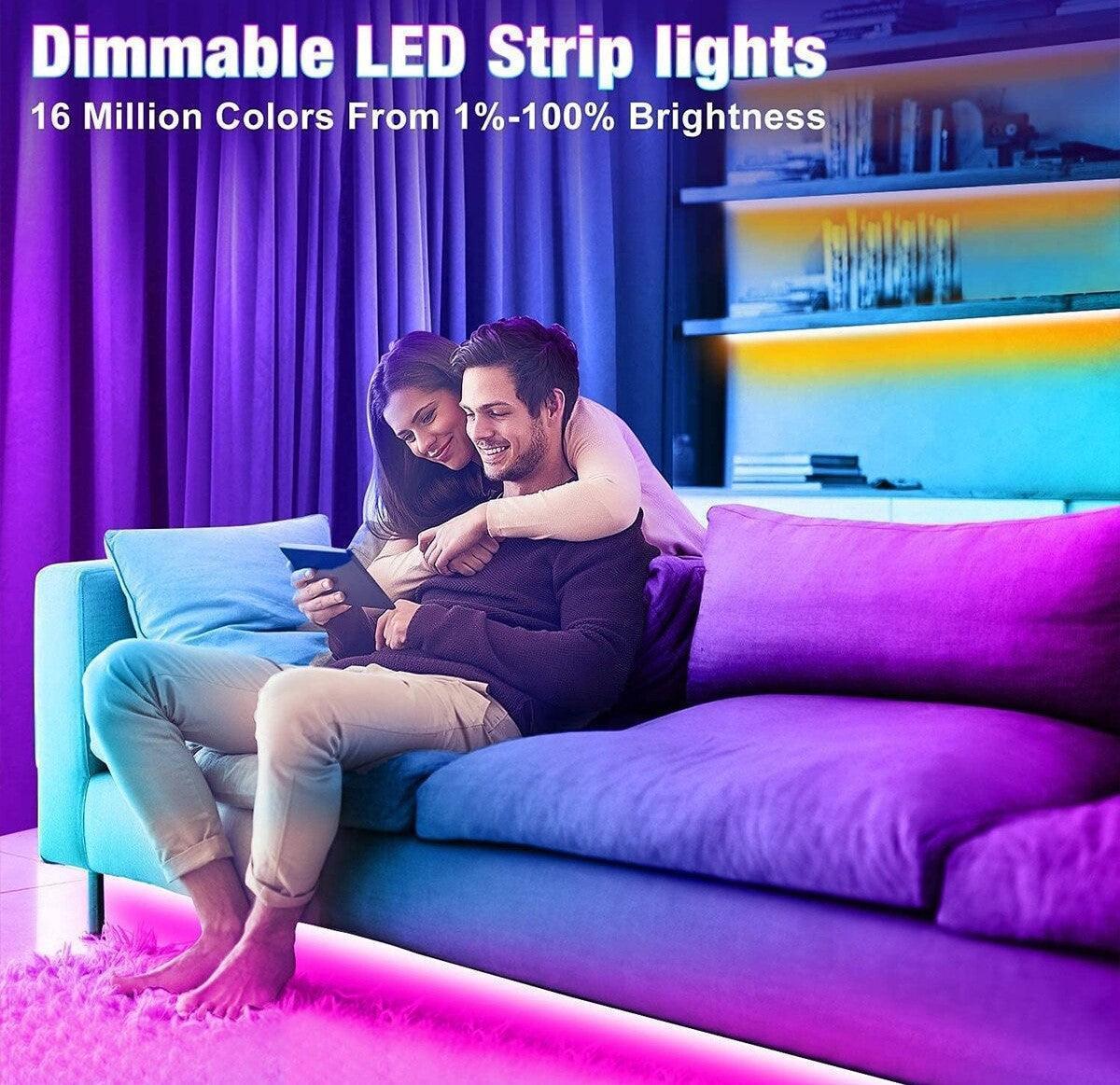 Multicolor LED Strip Lights With Remote Control For Home Decoration And Special Occasions - Solar Flame Torch