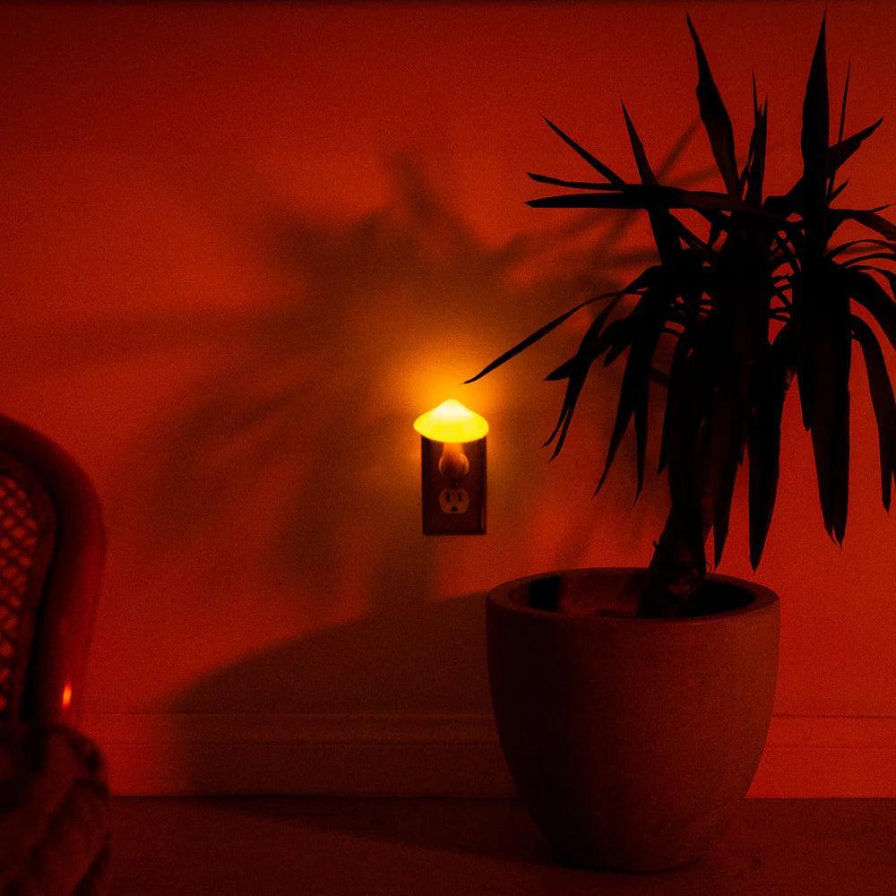 Mushroom Style Wall Lamp - Solar Flame Torch