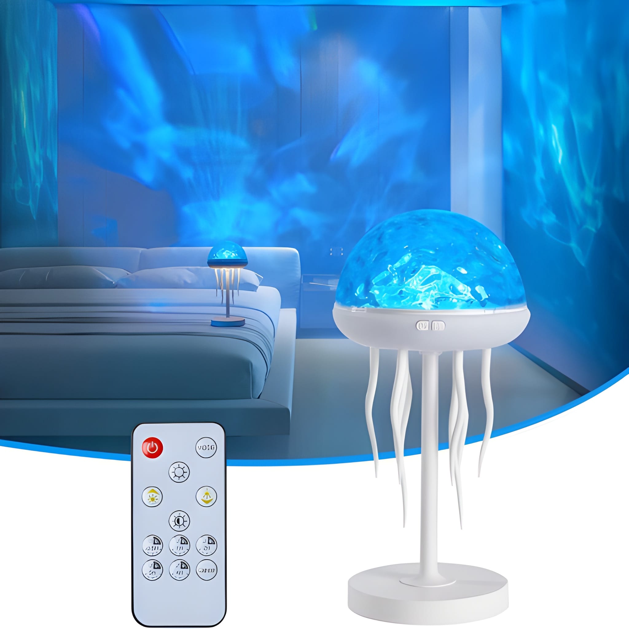 Ocean Themed Jelly Light Table Lamp