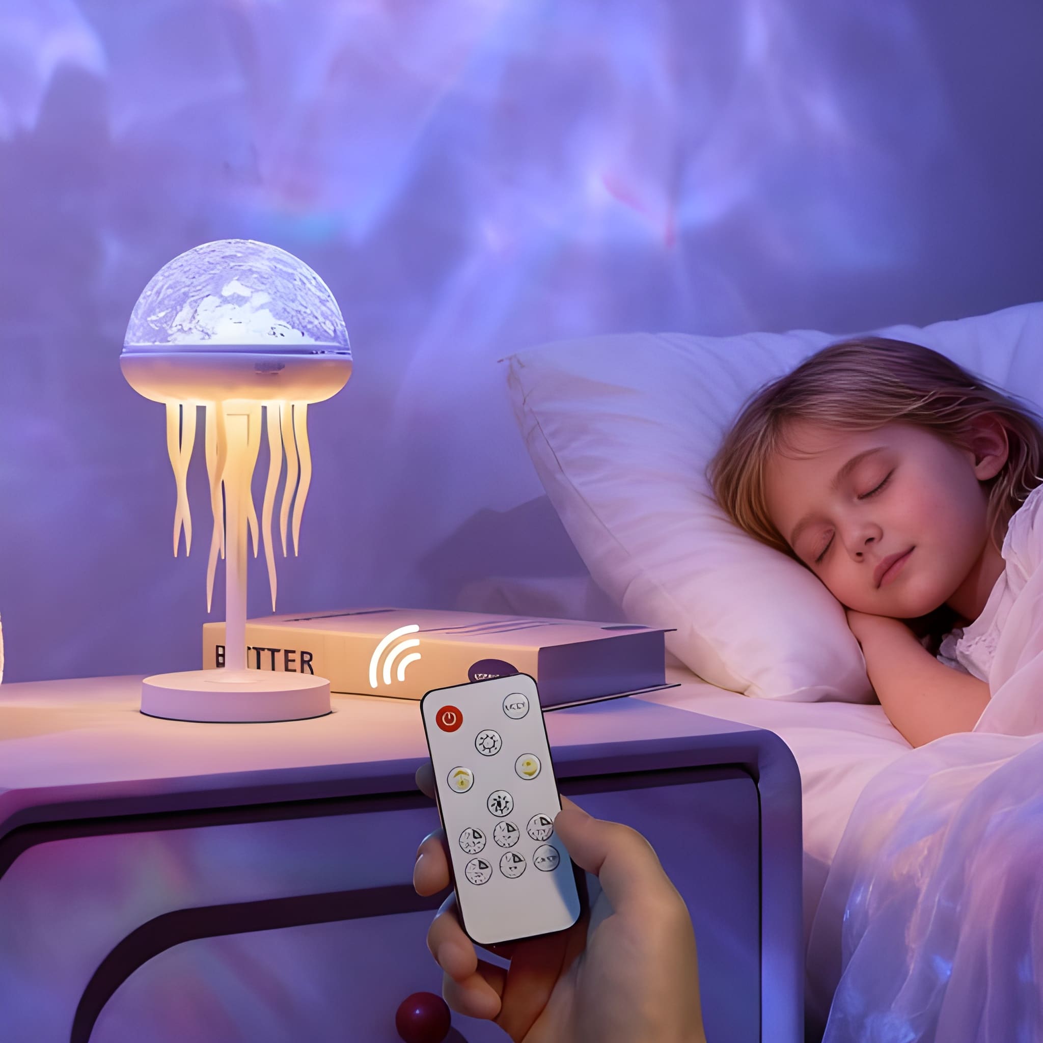 Ocean Themed Jelly Light Table Lamp