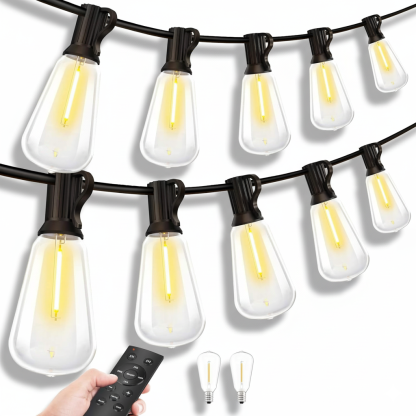 Outdoor String Led Patio Lights With Remote