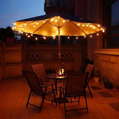 Outdoor Solar String Lights With Panel - Solar Flame Torch