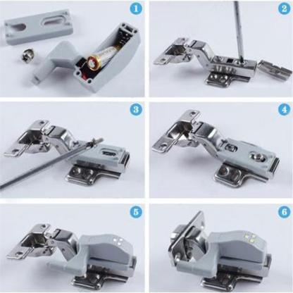 Set of 10 LED Hinge Lights - Best Seller - Black Friday Special - Deal Ends Soon - Solar Flame Torch