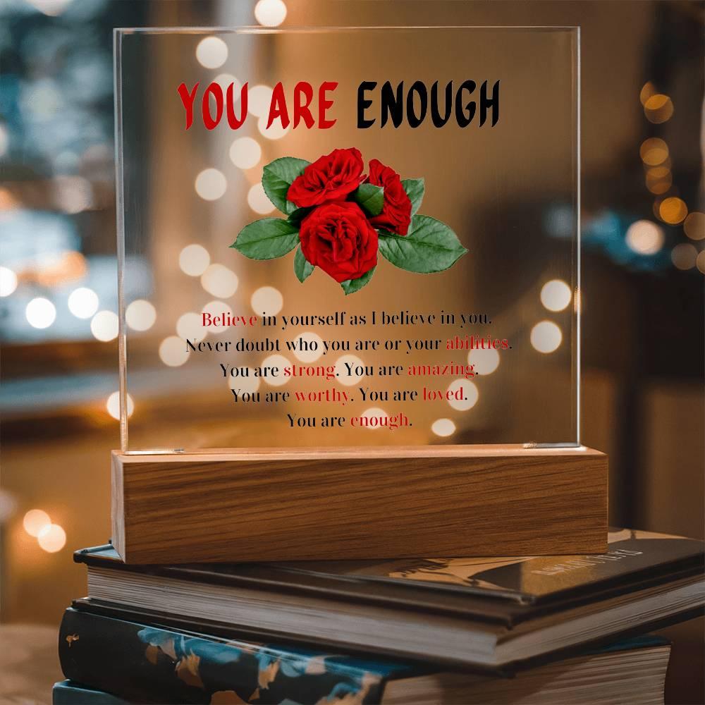 LED Acrylic Message Plaque-Solar Flame Torch