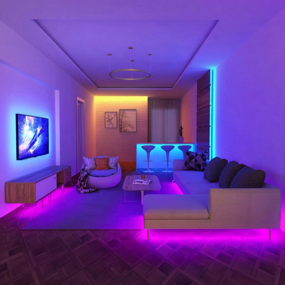 RGB Smart LED Light Strip With App And Remote Control For Home Decor
