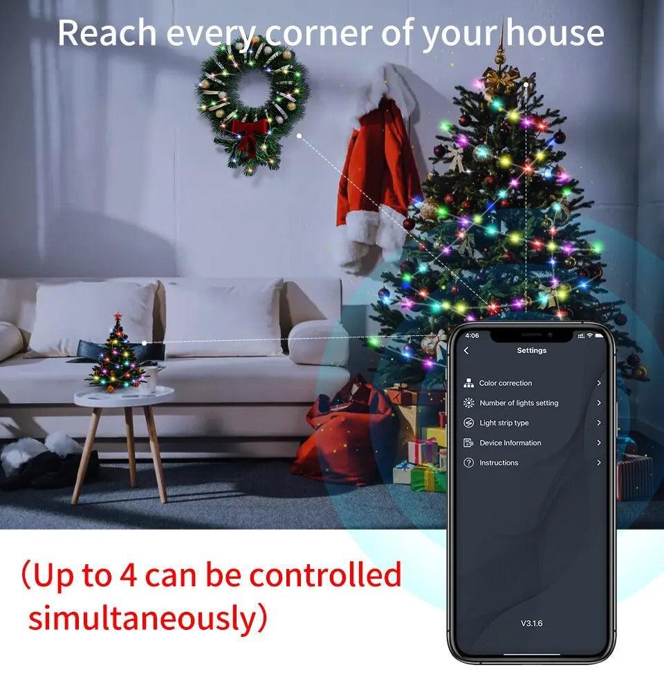 Smart LED Christmas Lights-Solar Flame Torch